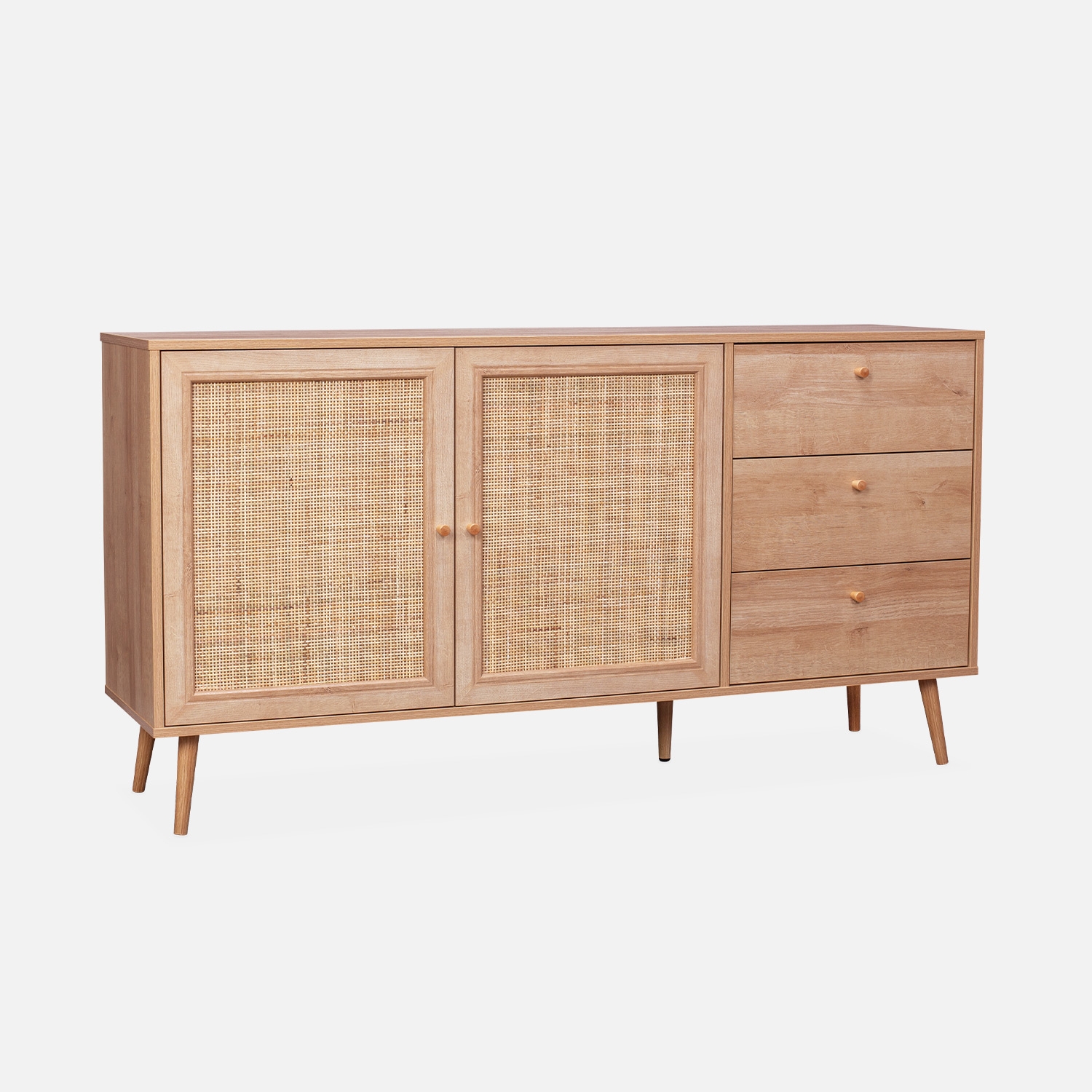 sweeek - Aparador de caña, 150cm , Boheme , 150x39x79