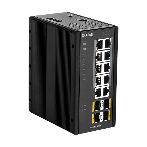 D-Link DIS?300G?14PSW 10 puertos RJ-45 Negro DIS-300G-14PSW