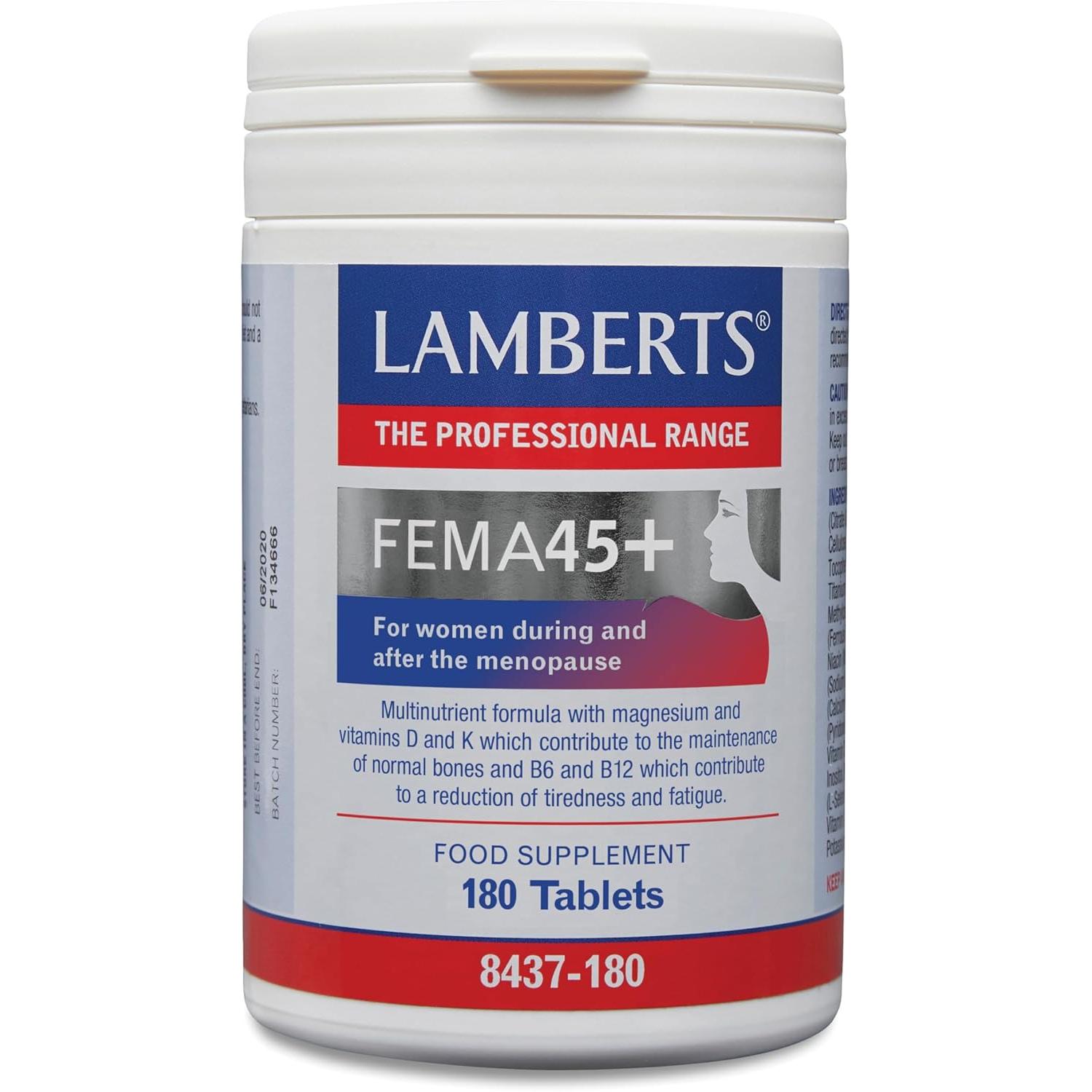 Lamberts FEMA 45+ - 180 Tabletas