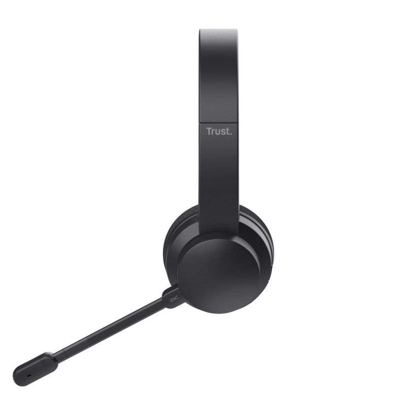 Trust - Ayda Auriculares Inalámbrico y alámbrico Diadema Llamadas/Música USB Tipo C Bluetooth Negro 25463