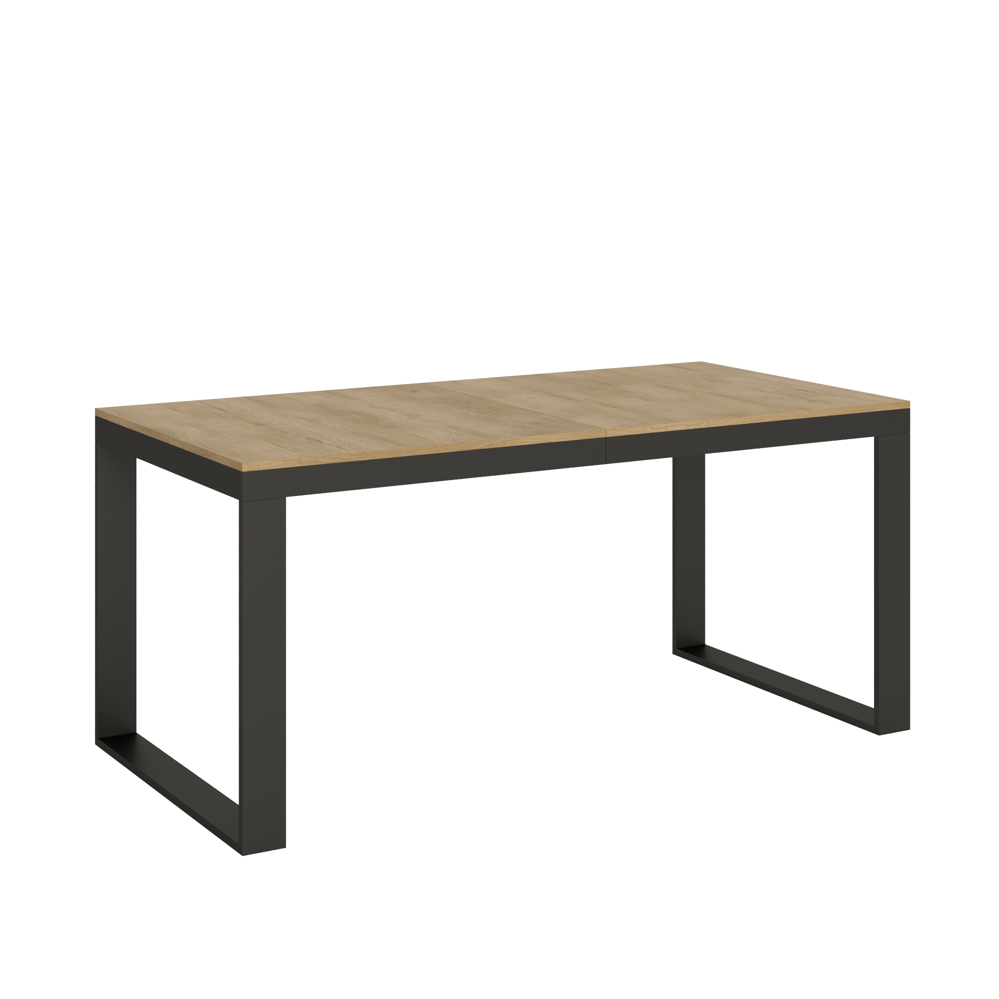 Mesa extensible 90x180/284 cm Tecno Evolution Roble Nature Estructura Antracita - Itamoby