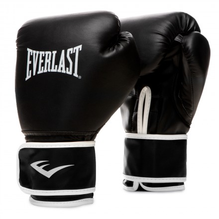 Everlast Guantes Boxeo Core 2 Negro L/XL Resistentes y Cómodos