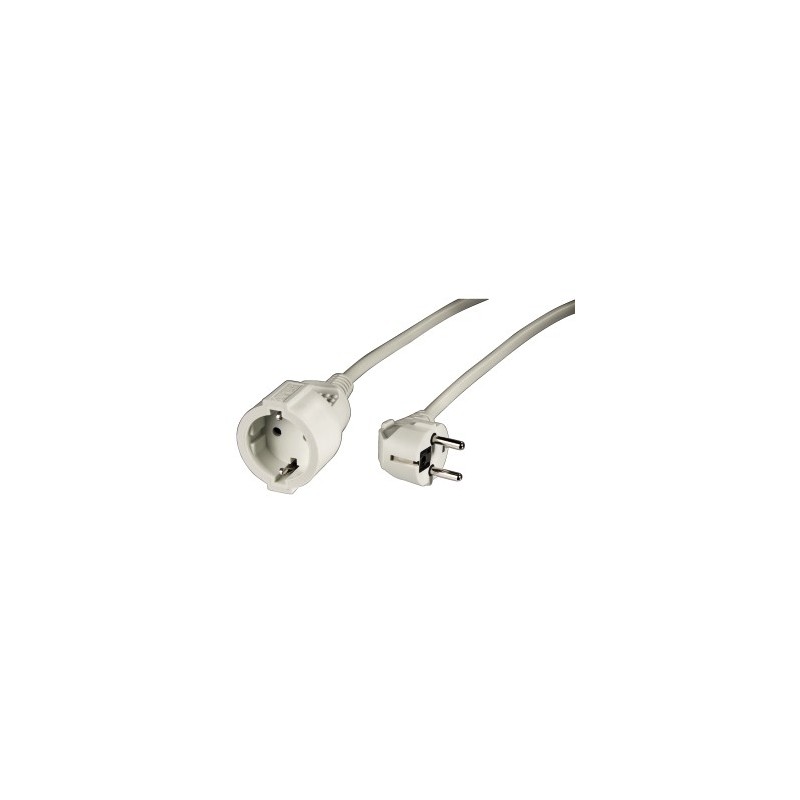Hama - Cable con enchufe de 5m, seguro, resistente, color blanco. 00047866