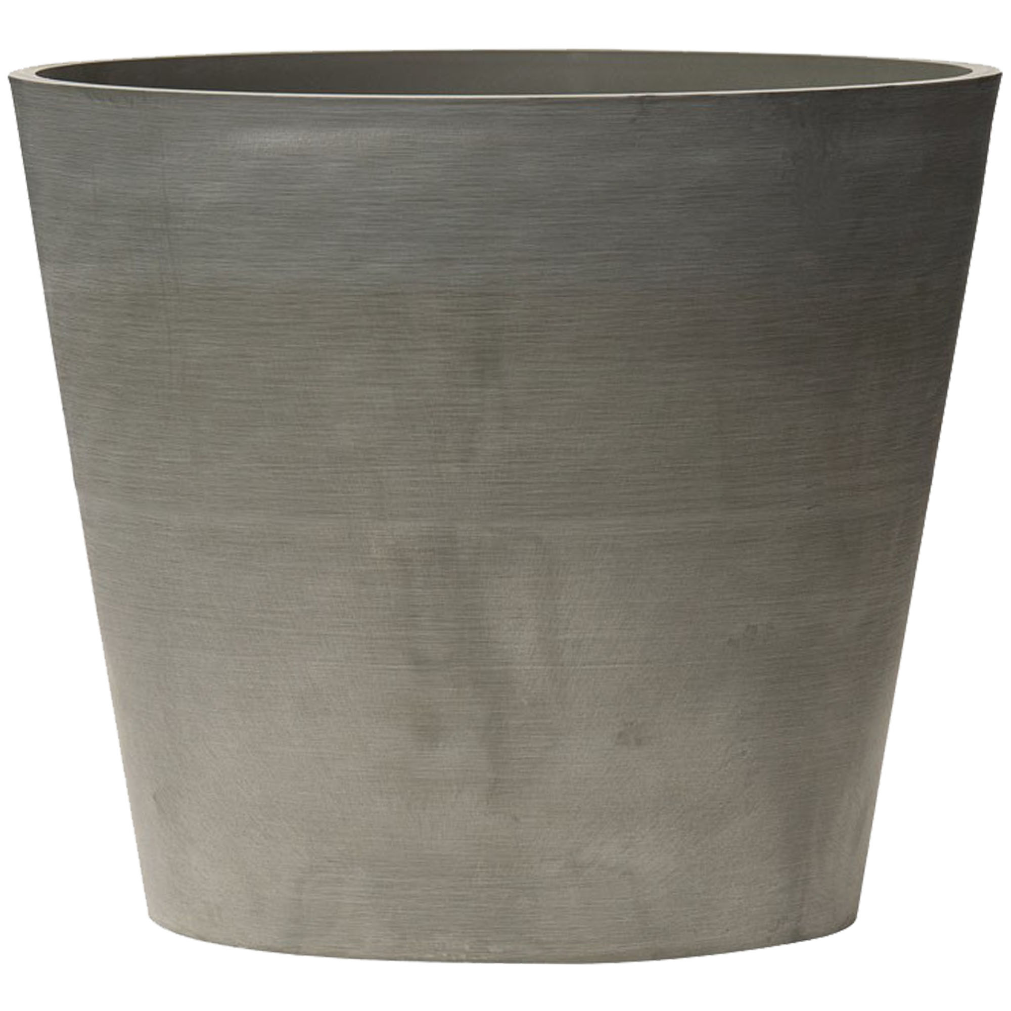 Maceta Nova Vita Cono Truncado Reciclada Hecha a Mano Ø 07 Cm Gris Claro