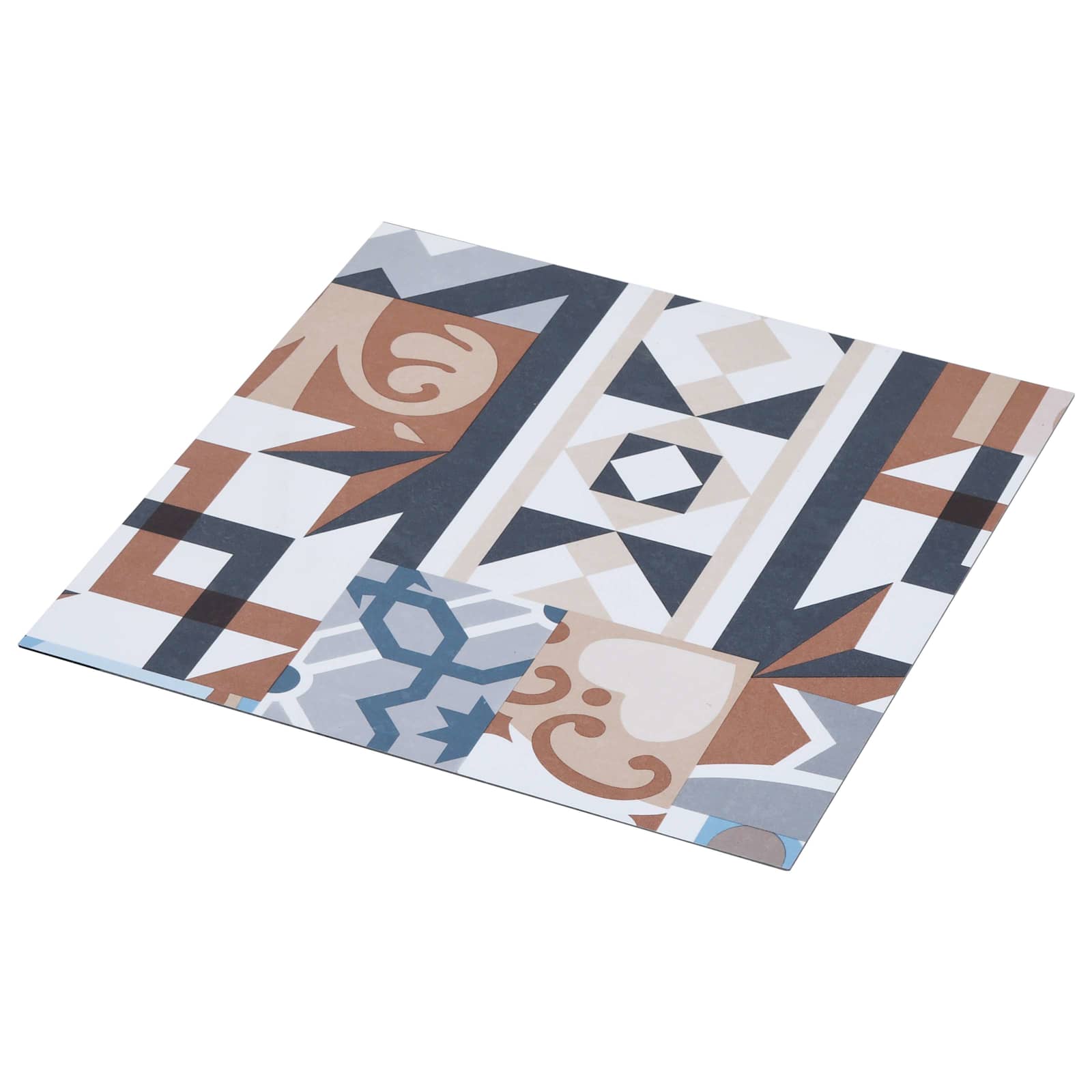 vidaXL Tableros de Suelo 55 pcs 5,11 m² PVC Multicolor