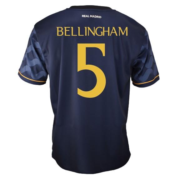 Real Madrid Conjunto Niño Camiseta y Pantalón Primera Equipación de la  Temporada 2023-2024 - Bellingham 5 - Replica Oficial con Licencia Oficial 