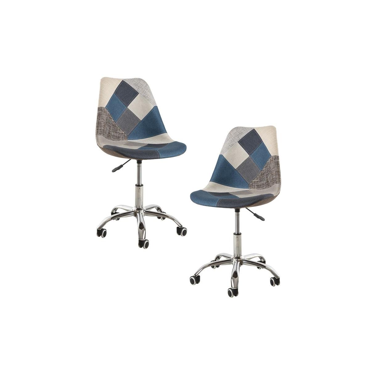 Regalos Miguel - Packs Sillas - Pack 2 Sillas Neo Patchwork - Patchwork Blue