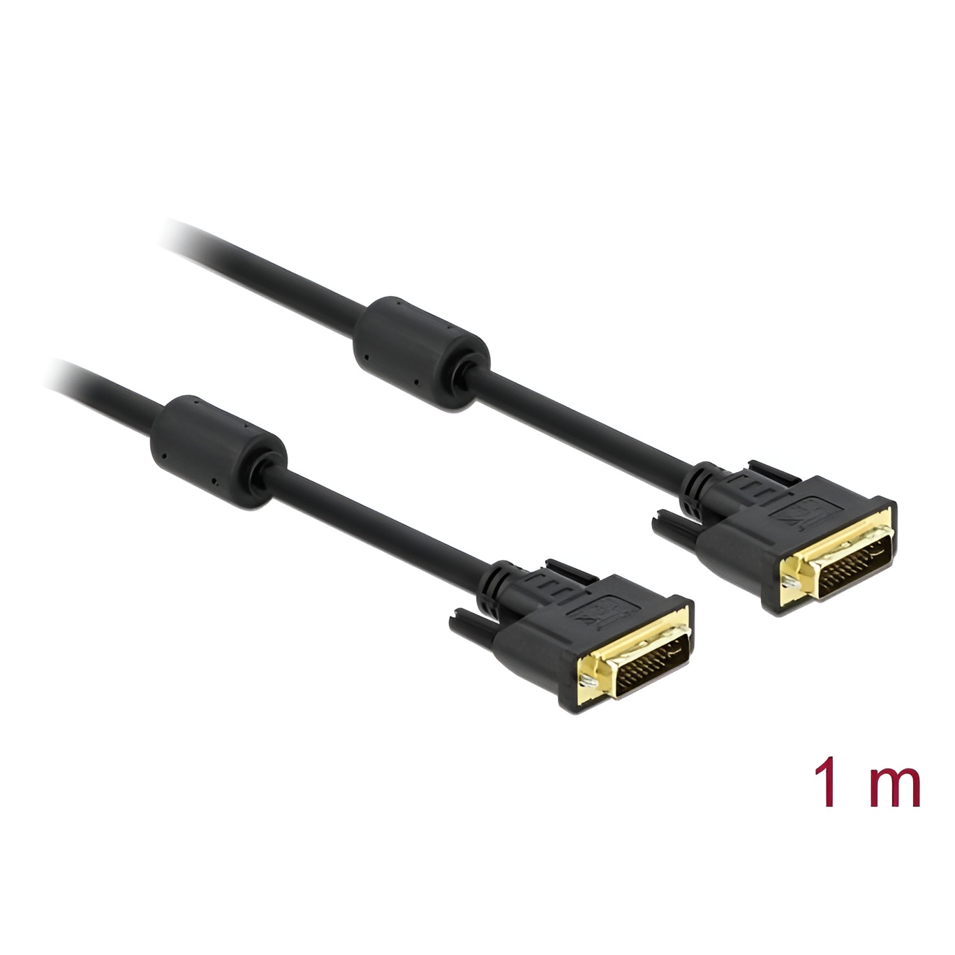 DeLOCK - Cable Conector (DVI 24+5 Macho a DVI Macho, 1m)