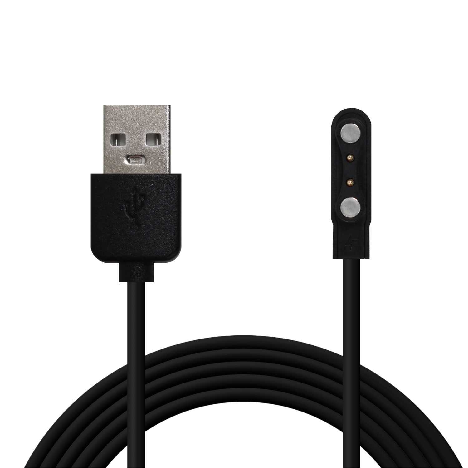 Ociodual Cable de Carga 55cm Negro Compatible con Reloj Yam SW022 Ticwatch CXB01 Xiaomi Youpin Haylou RT LS05S