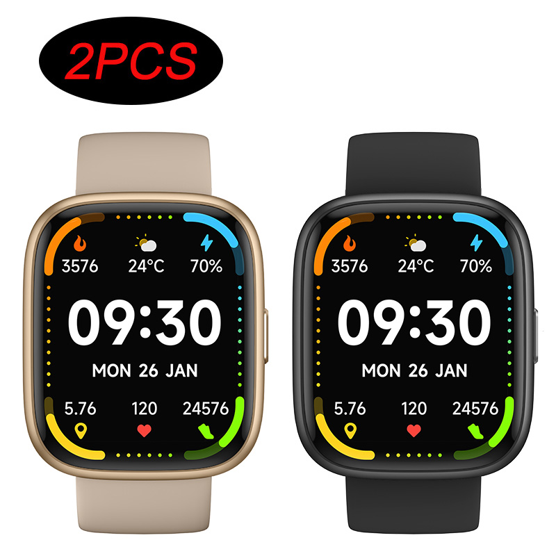 Reloj Inteligente Hombre Mujer, 1.83" Pantalla IP68 Alexa, Monitoreo Salud 24/7, 100 Modos Deporte, Bluetooth Llamadas, Compatible Android iOS