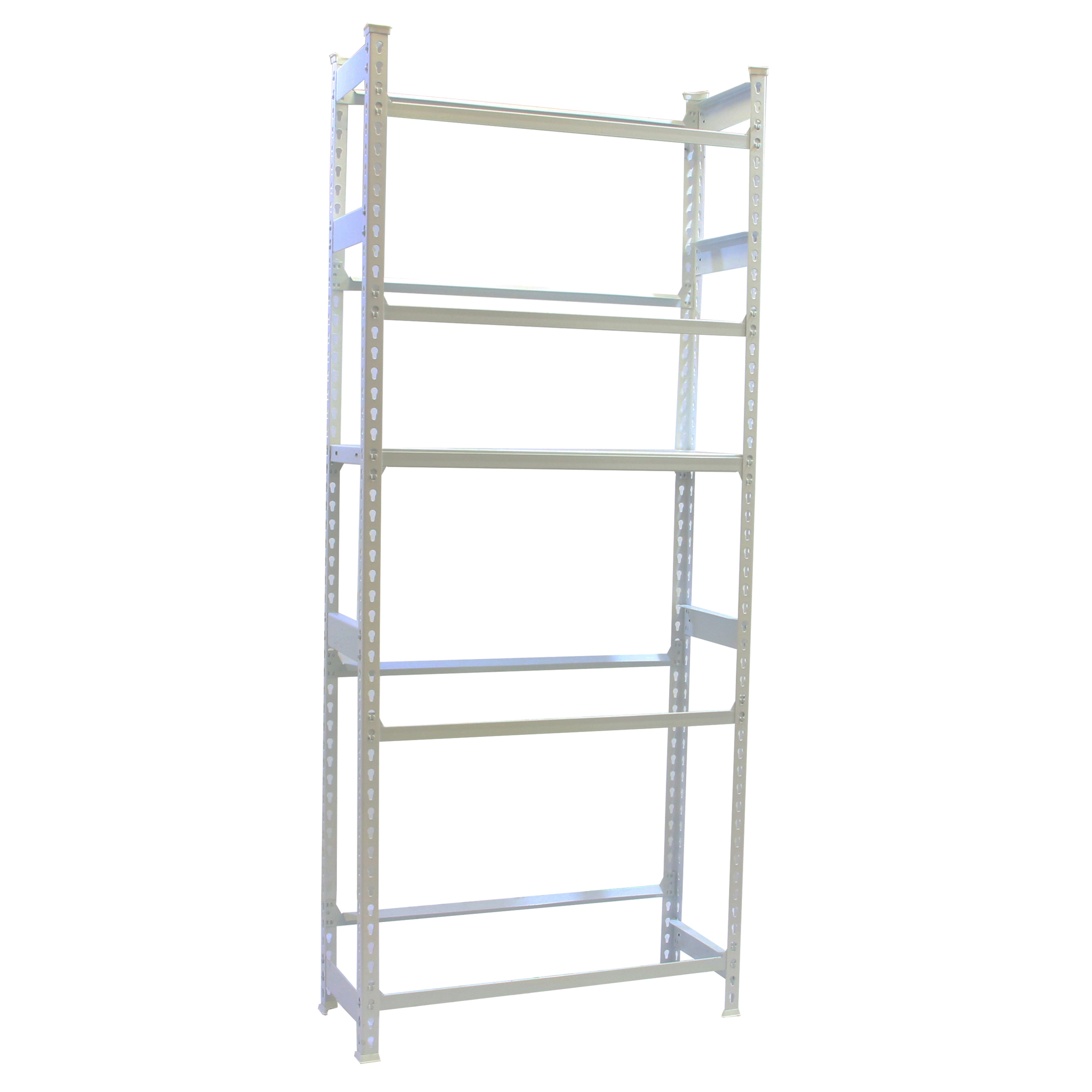 SimonRack Estantería para Cajas de Bebidas, Para 12 Cajas, 5 Baldas, 100 kg de Punto Flexión por balda, 2000x800x300 mm, Estantería para Bebidas, Sin tornillos, Blanco - Simonbottle