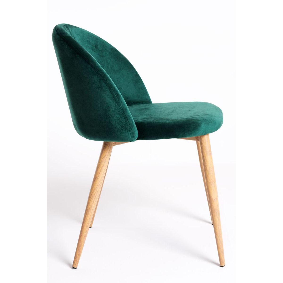 Regalos Miguel - Packs Sillas Comedor - Pack 4 Sillas Vint Terciopelo - Verde