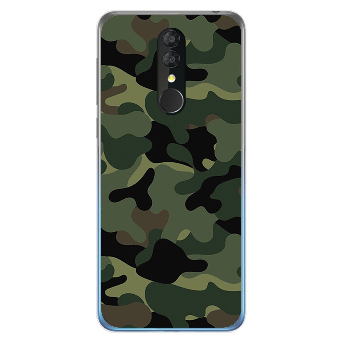 Tumundosmartphone Funda Gel Tpu para Alcatel 3 2019 diseño Camuflaje Dibujos