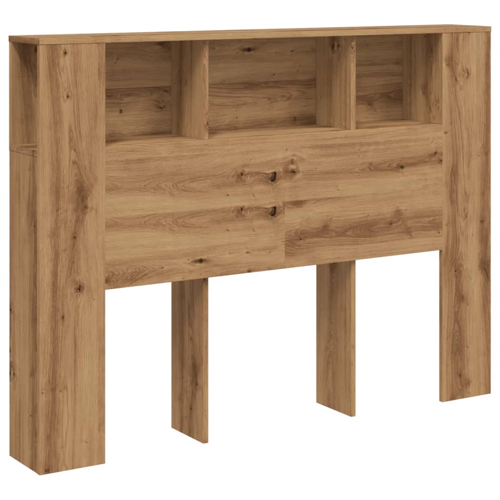 vidaXL Cabecero de cama roble artesanal 140x18,5x102,5 cm madera de ingeniería