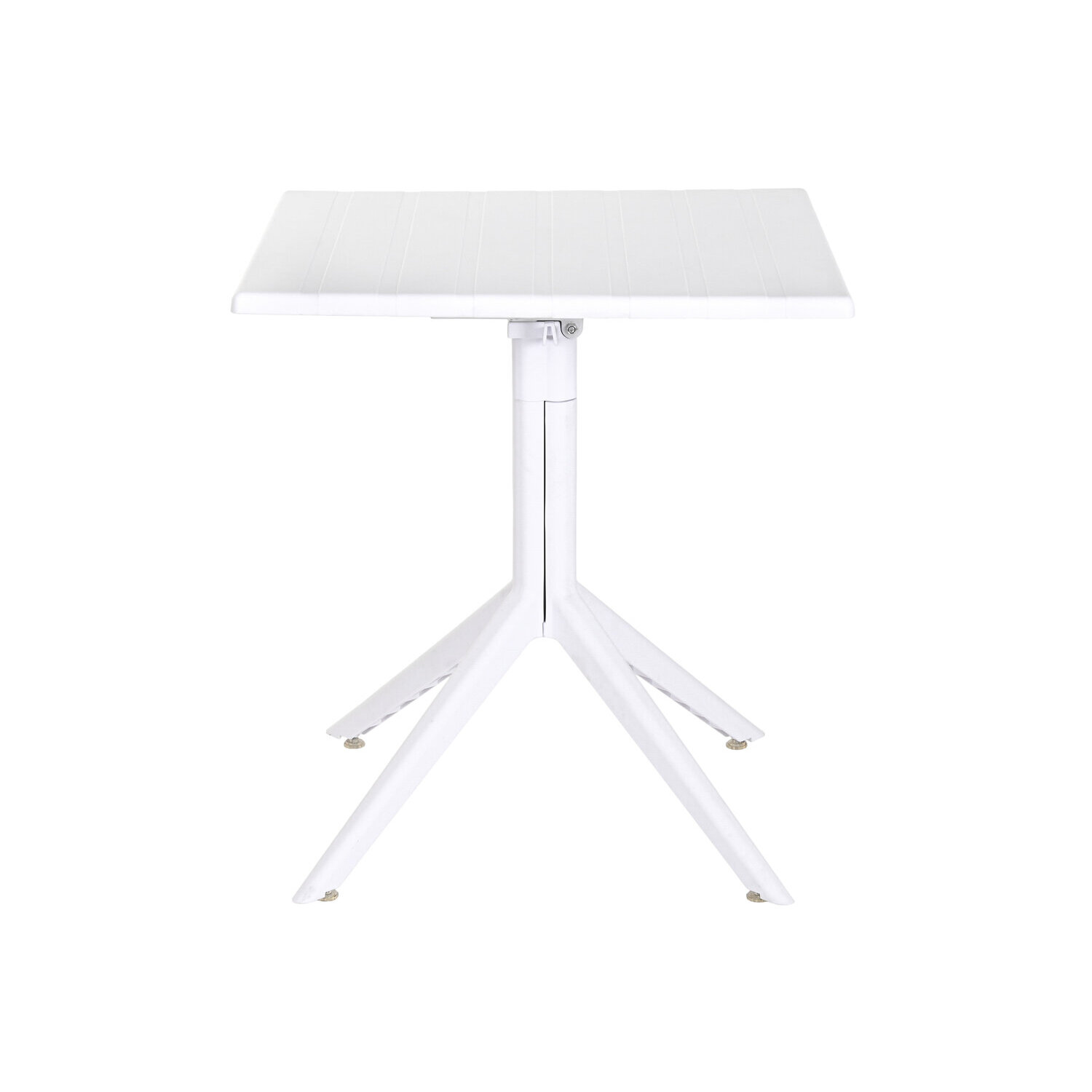 Mesa metal pp 70x70x75 reciclado blanco El mejor complemento para tu hogar.