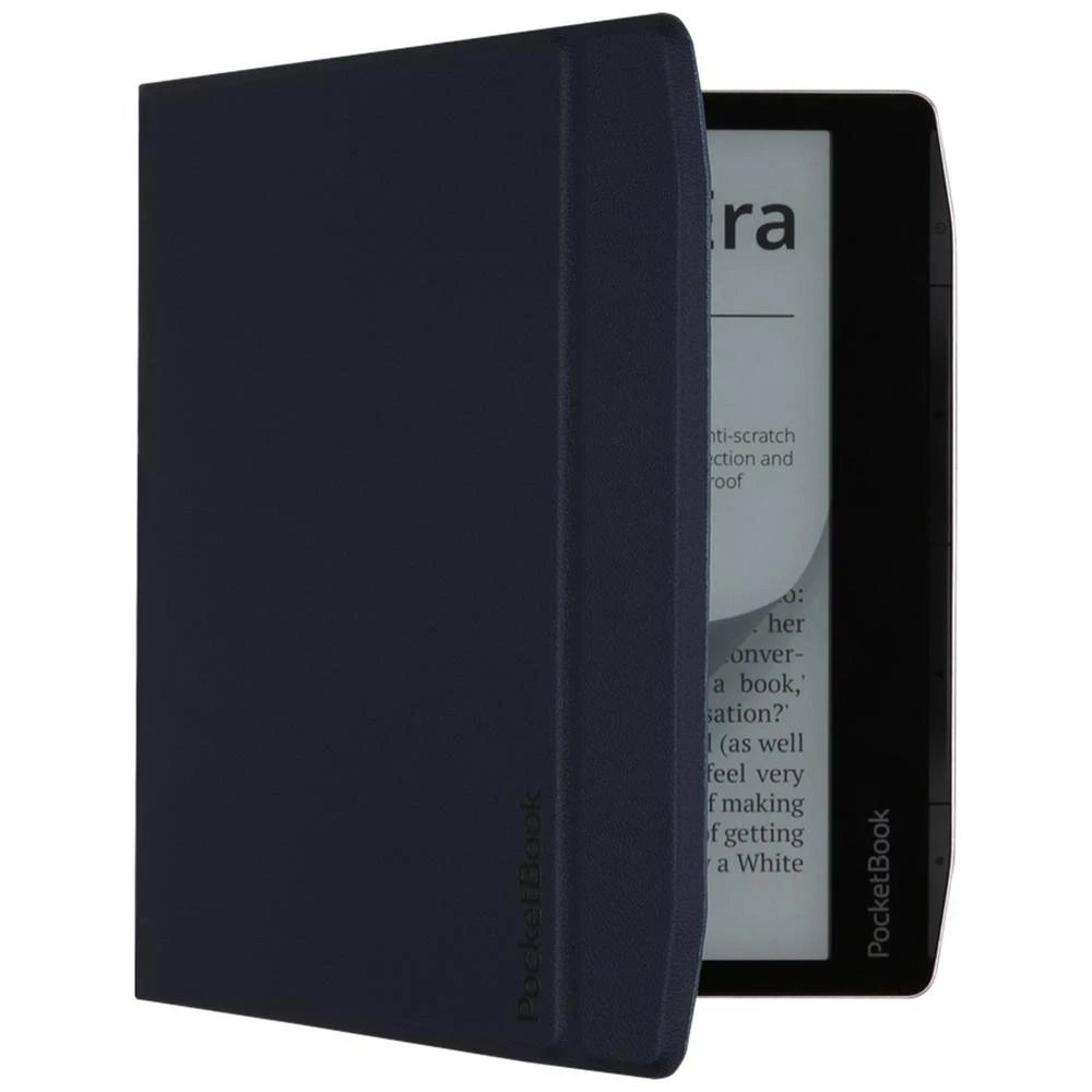 Pocketbook - Funda Charge Cover Edition HN-QI-PU-700-WB-WW para lector electrónico PocketBook serie 700, con cargador integrado y protección completa en azul marino