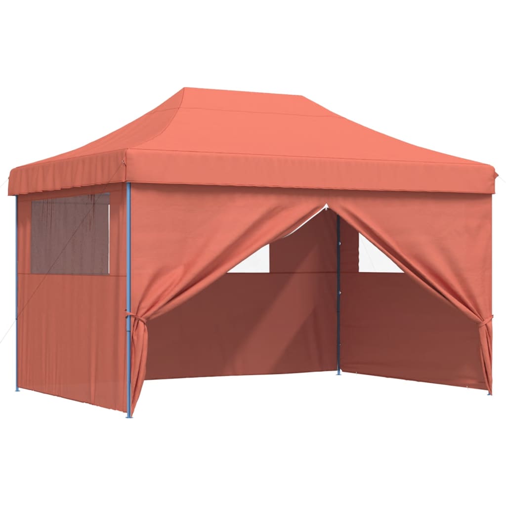 vidaXL Tienda de fiesta plegable Pop-Up 4 paredes laterales tienda Color Burdeos, orange, Beige y mas