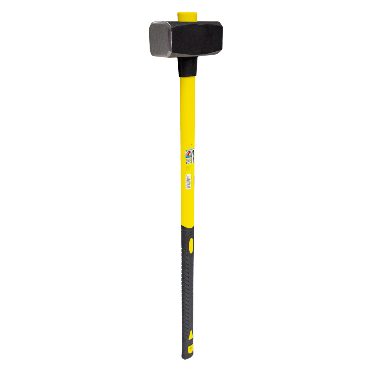 SANCO STORE - WOLFPACK LINEA PROFESIONAL Maza Con Mango Fibra Vidrio 6 Kg. Cabeza Forjada, Con Anillo Anti Vibración, Maza / Porro