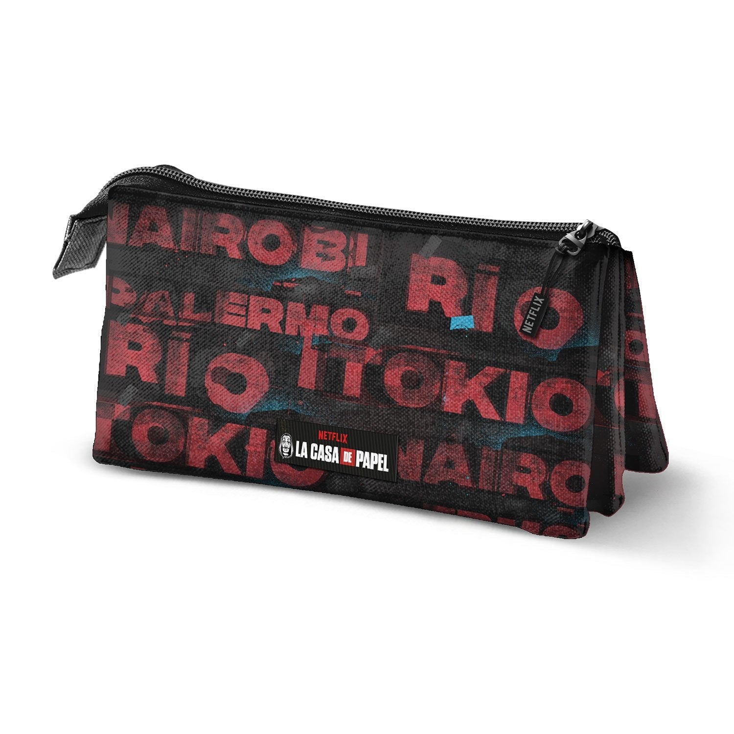 LA CASA DE PAPEL - Estuche Portatodo Triple, Edición Cities