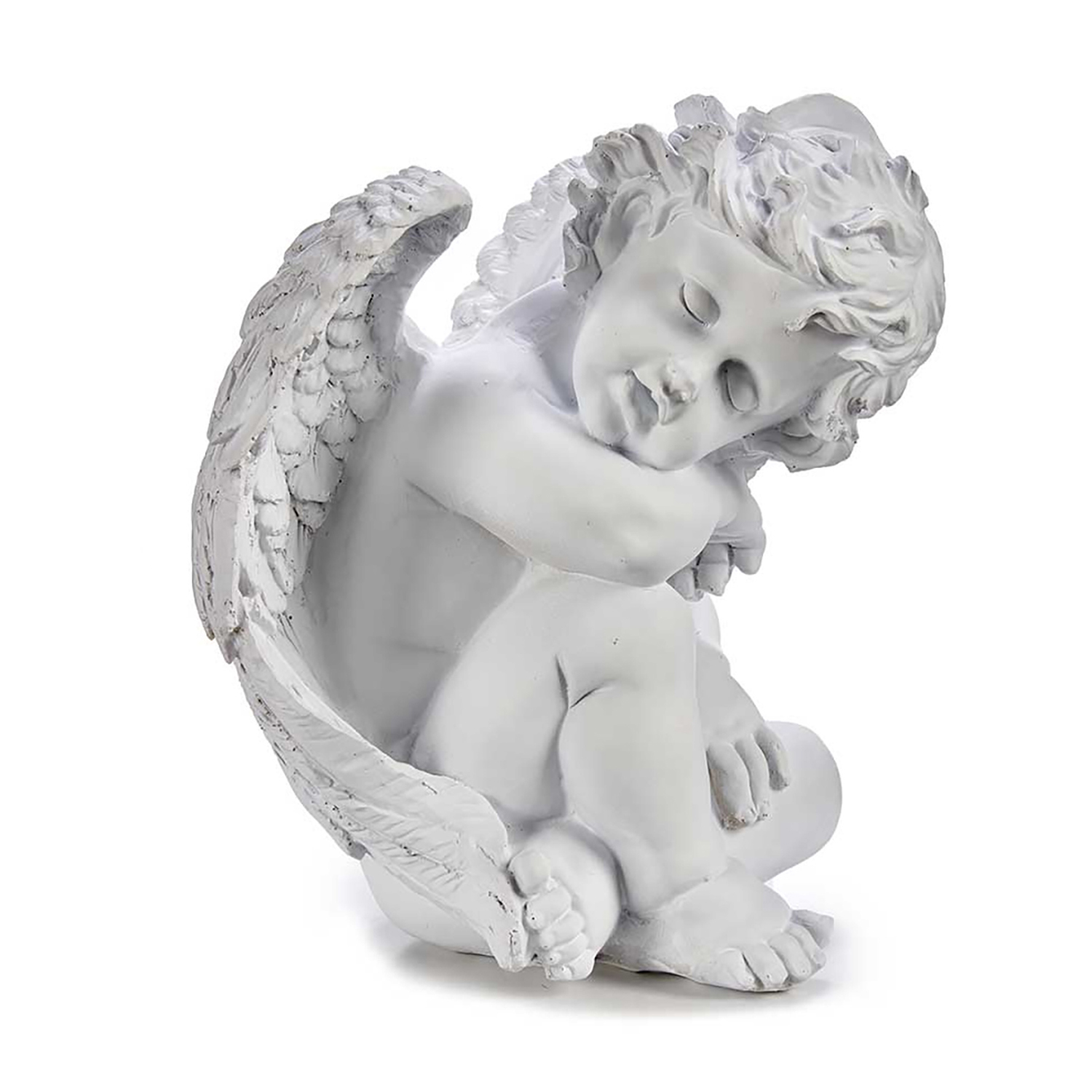 DAM. Figura de poliresina diseño angel durmiendo. 28x24x27cm