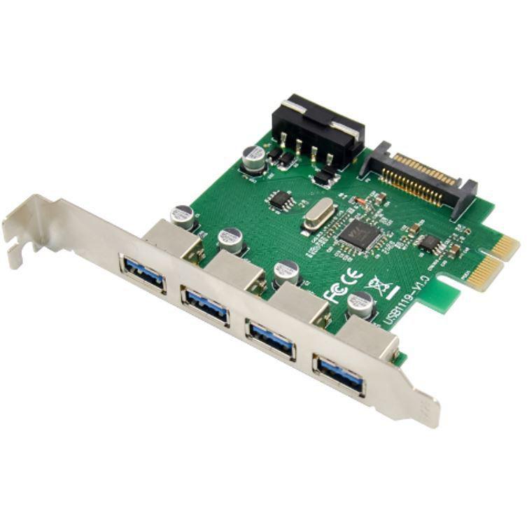 Tarjeta Pcie Microconnect 4 Puertos USB 3.0 para PC - Alta Velocidad de Transferencia