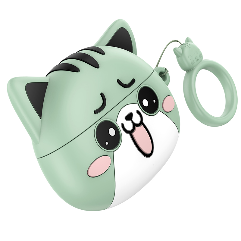 Hoco. EW48 Auriculares Bluetooth 5.3 TWS con funda de Gato “Cat” – 4 Horas de Autonomía, Estuche 300 mAh