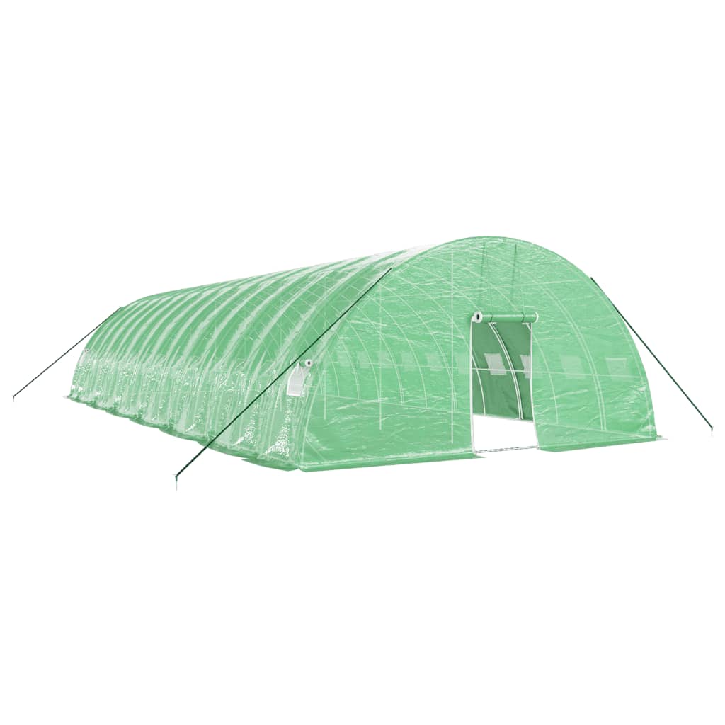 vidaXL Invernadero con estructura de acero verde Multitalles