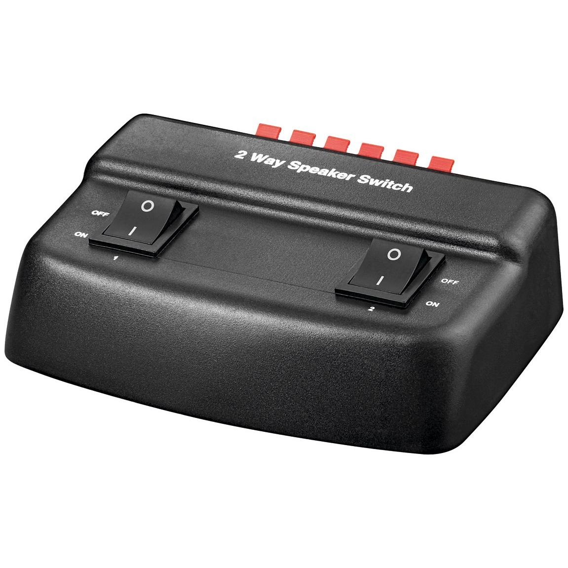 Selector de Altavoces para 2 Pares de Altavoces - Conexión de Hasta 4 Altavoces - Goobay