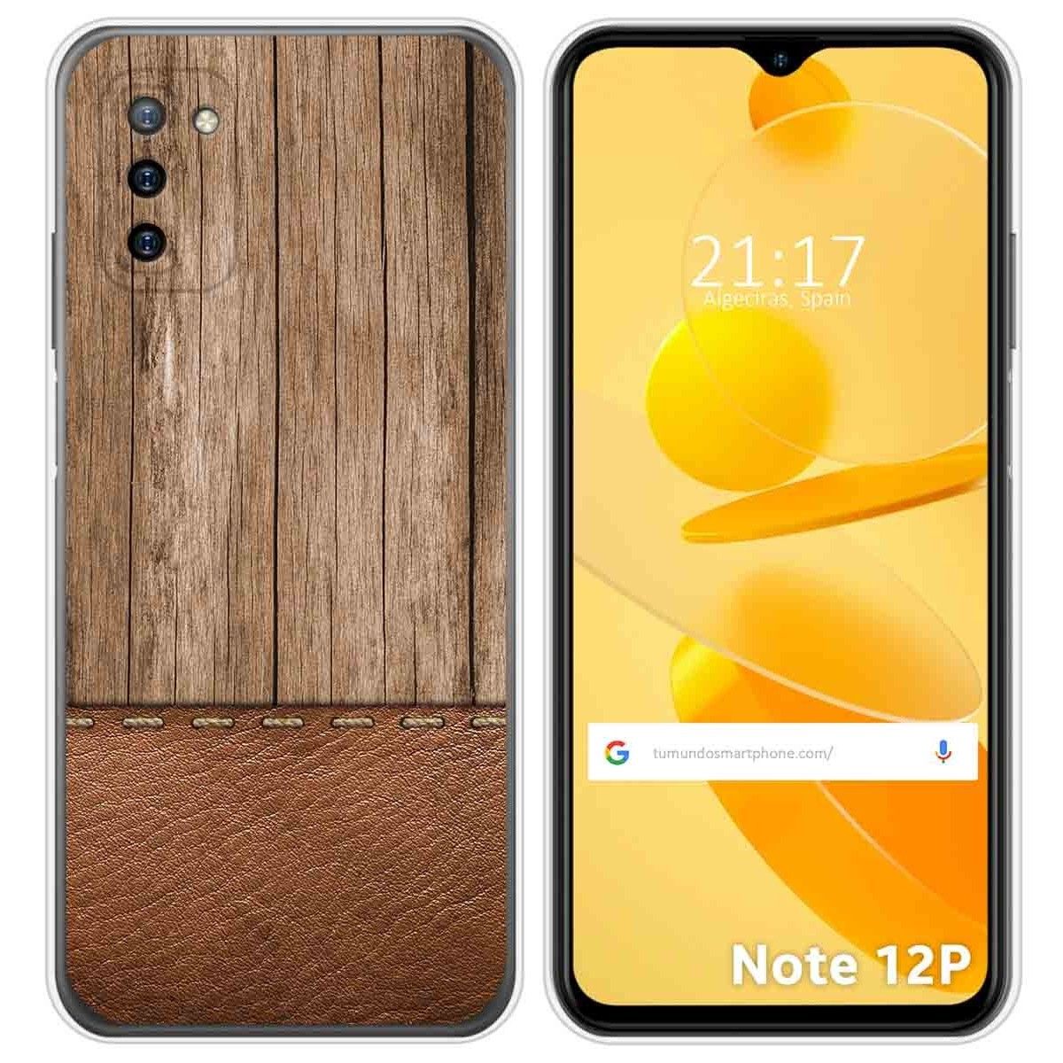 Funda Silicona para Ulefone Note 12P diseño Madera 09 Dibujos