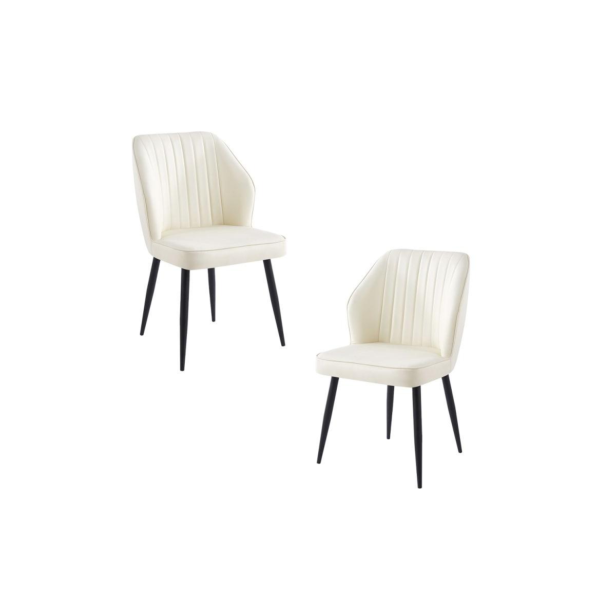 Regalos Miguel - Packs Sillas Comedor - Pack 2 Sillas Wenye - Blanco