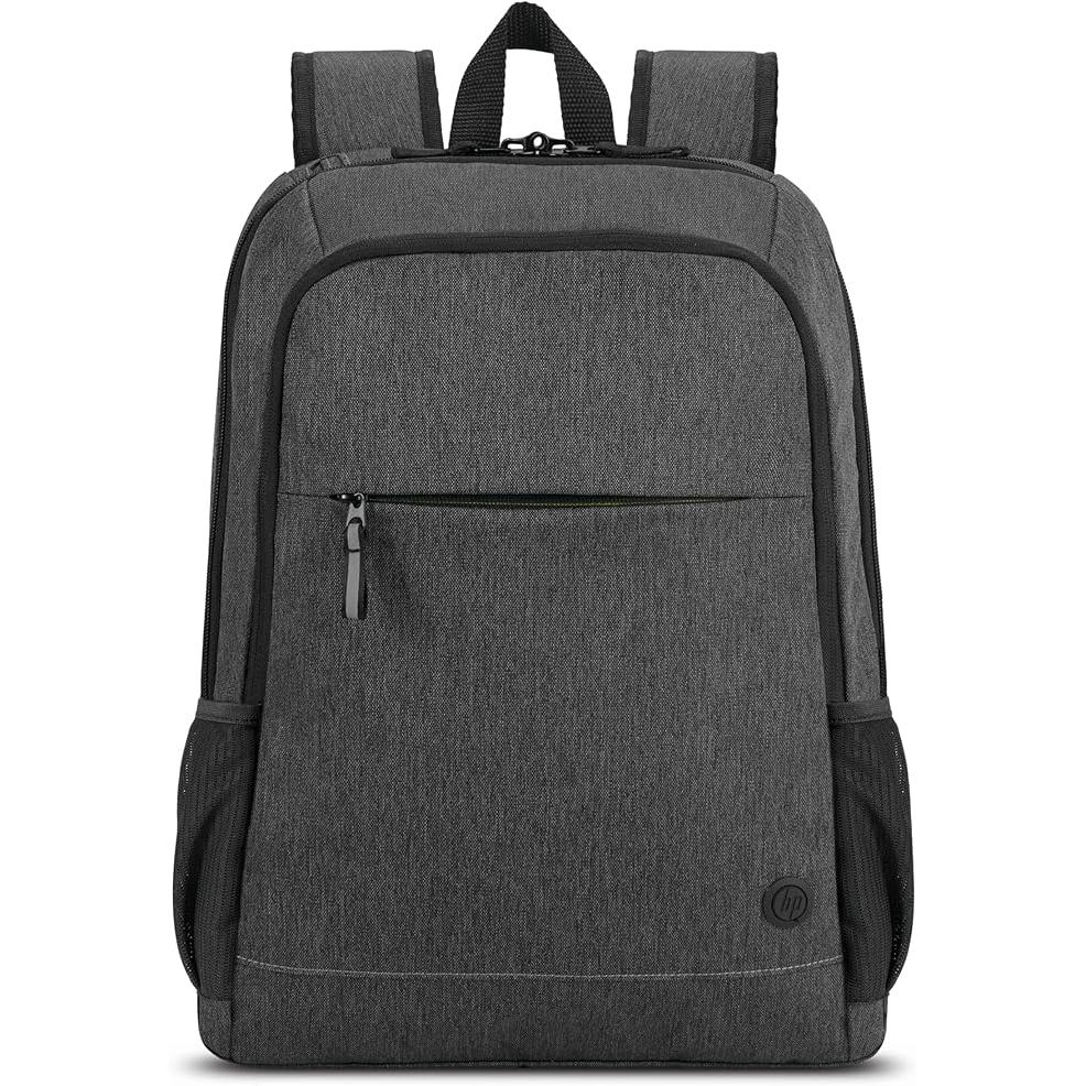 HP Prelude Pro Laptop Backpack Mochila para Portátil 15.6" (Poliéster Reciclado, Bolsillos Internos Abiertos, Resistente al Agua, Cremallera), Ideal para Viajar Negocios Business Gris