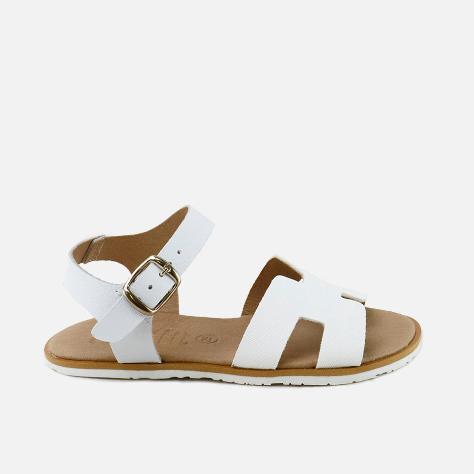 Sandalias barefoot h saffiano blanco EliSoft | Eli 1957