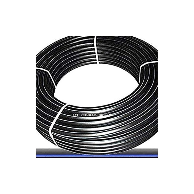 SUINGA Tuberia agua potable 32mm 16 bar 25m | Tuberia 32 mm PE100 Alimentaria alta densidad | Tuberia Polietileno banda azul AENOR