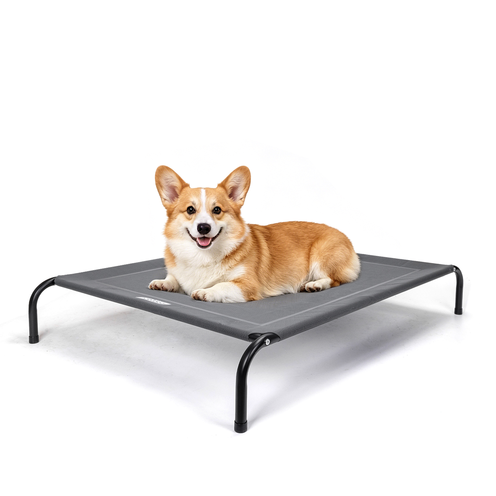 Nobleza Cama Elevada Perro , Cama Refrescante Perro, Cama de Mascotas Transpirable para Exterior Interior Jardín Terraza, Cama Perro Robusto Lavable, Negro