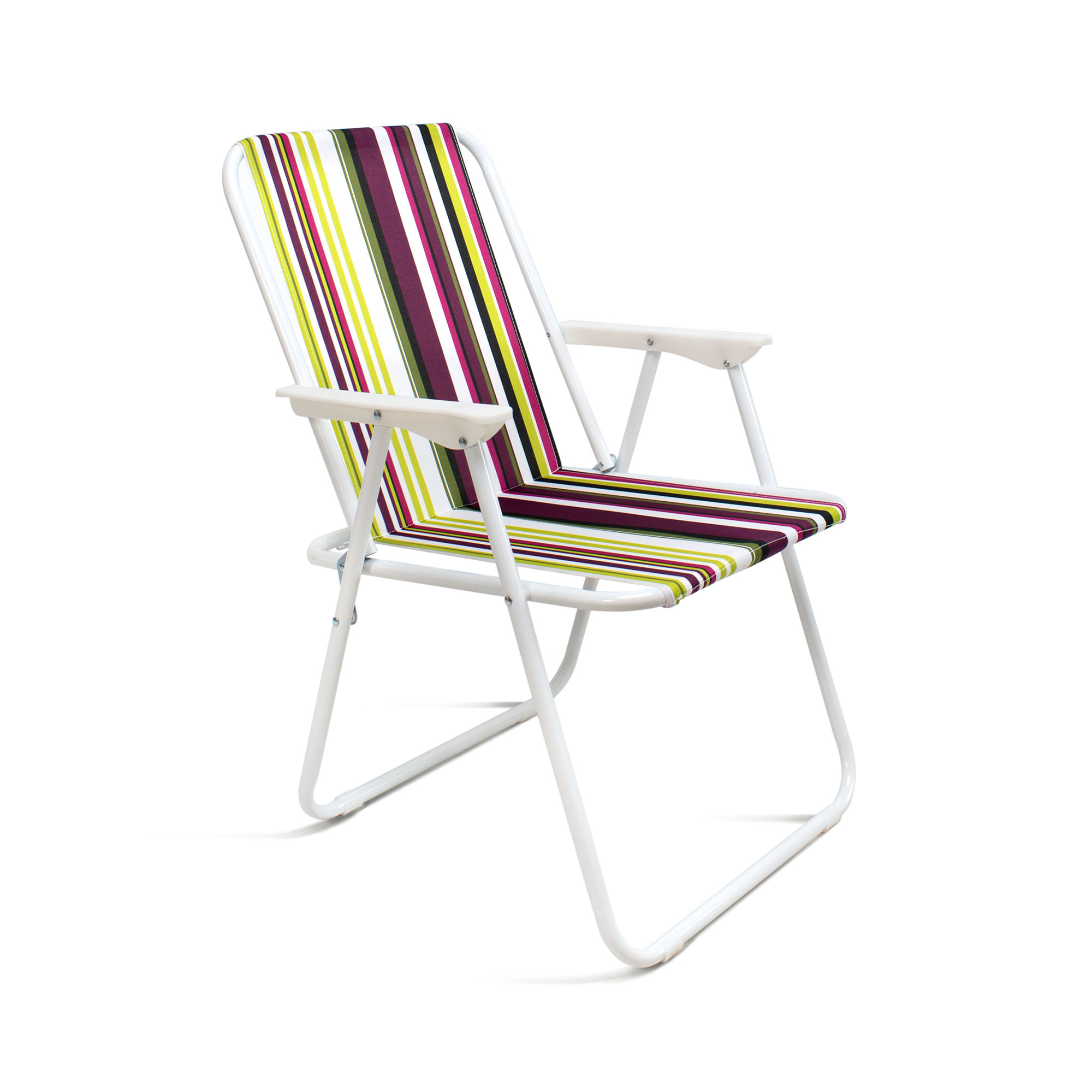 The Secret Home - Silla de Playa Plegable de Tela y Metal - Dimensiones: Alt. 75cm x An. 50cm x Prof. 58cm - Ideal para Playa y Piscina - Varios Colores