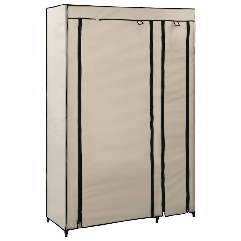 vidaXL Armario plegable 110x45x175 cm en color Negro/Crema/Marrón y más | almacenamiento funcional diseño moderno para baño dormitorio sala