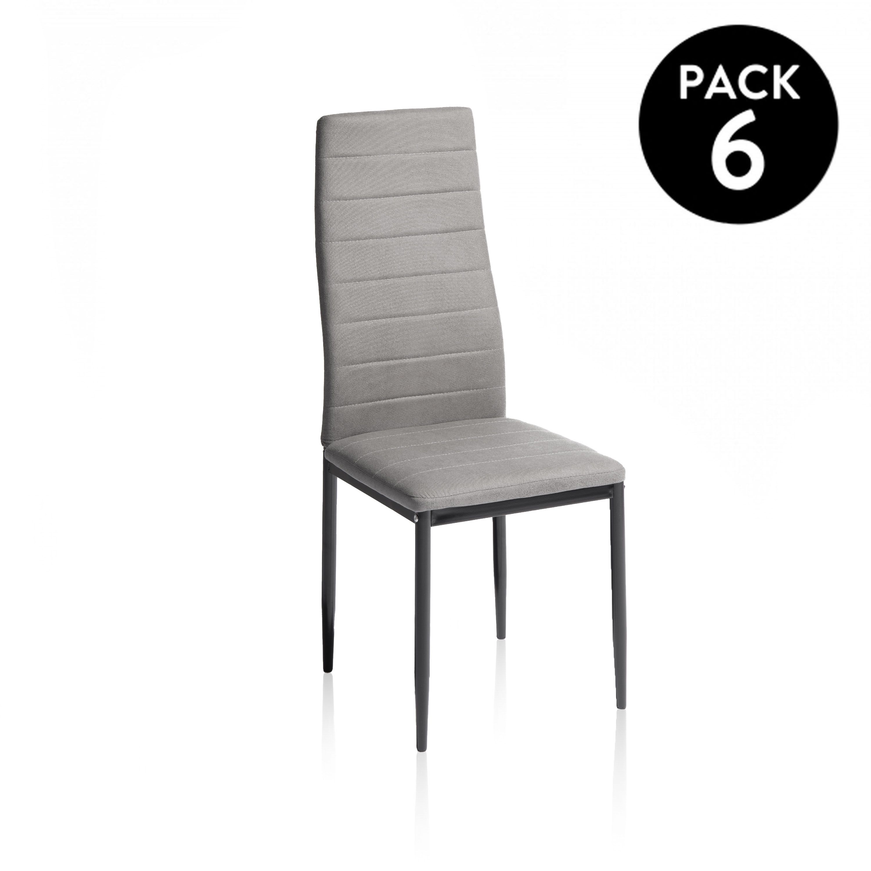duehome - Pack 6 sillas de comedor Yuri