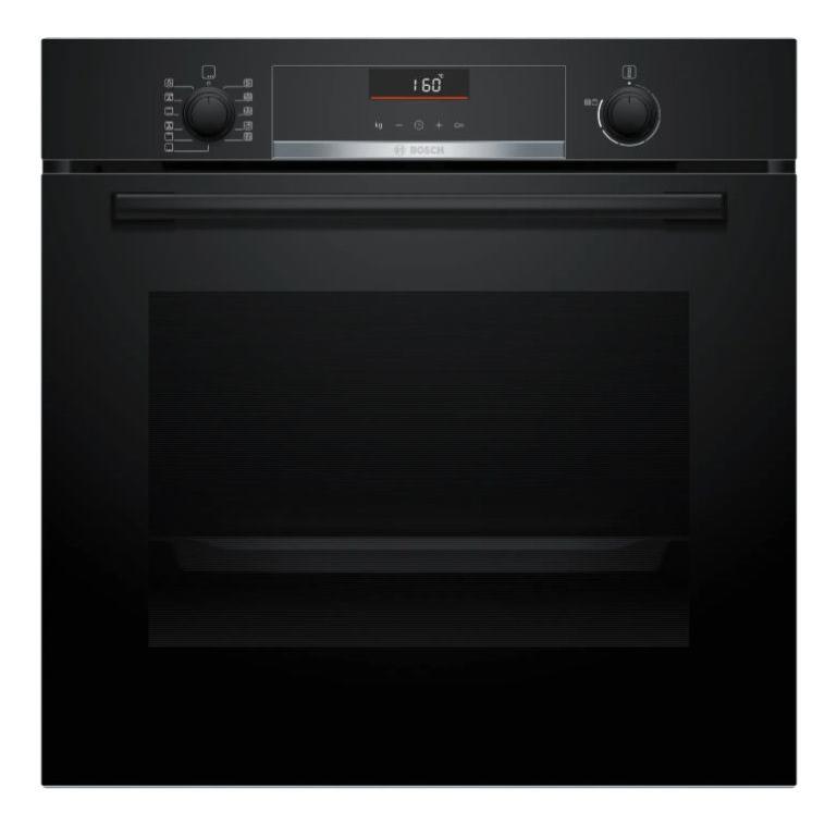 Horno Multifunción Hidrolítico / Vapor Bosch HBG536EB4 59cm Cristal negro 71L  | Serie 6, Clase A+