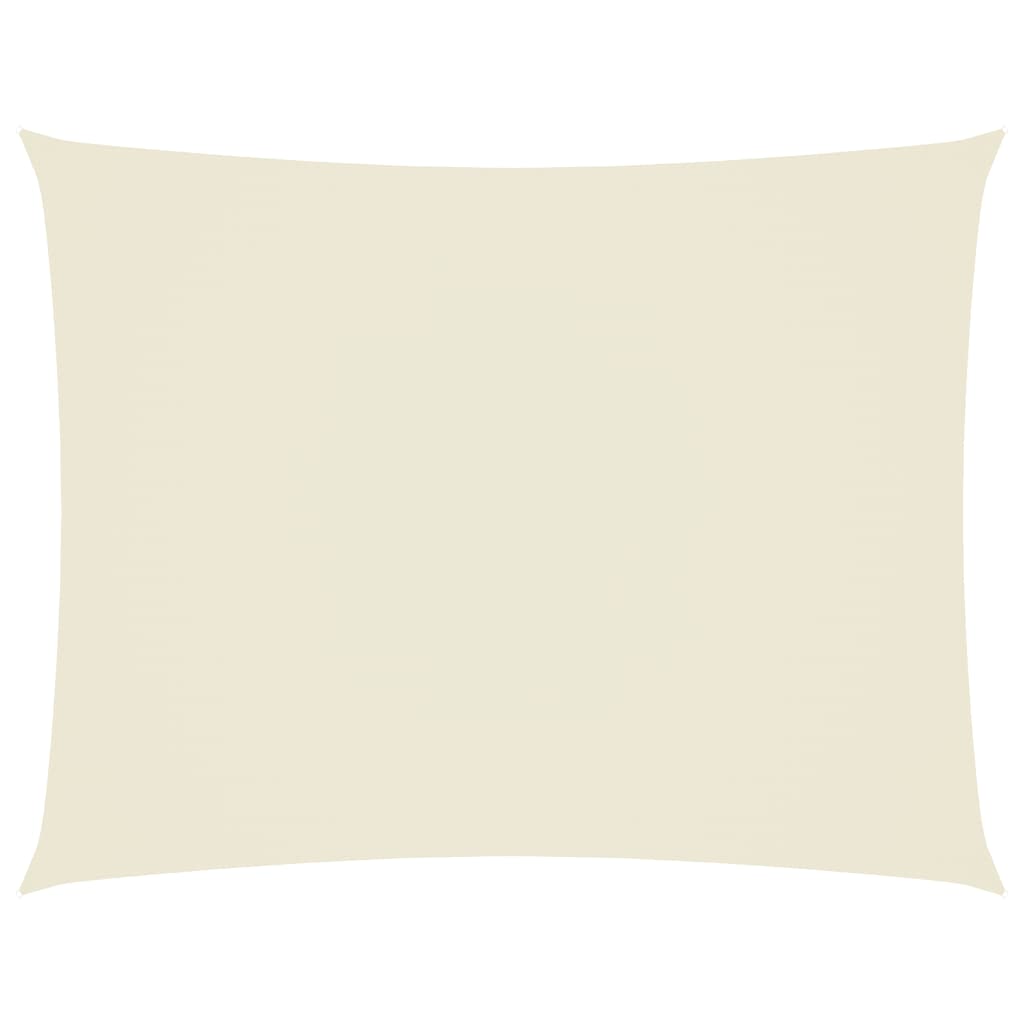 vidaXL Toldo de vela rectangular tela Oxford 4x6 m Color Beige, Crema, Antracita