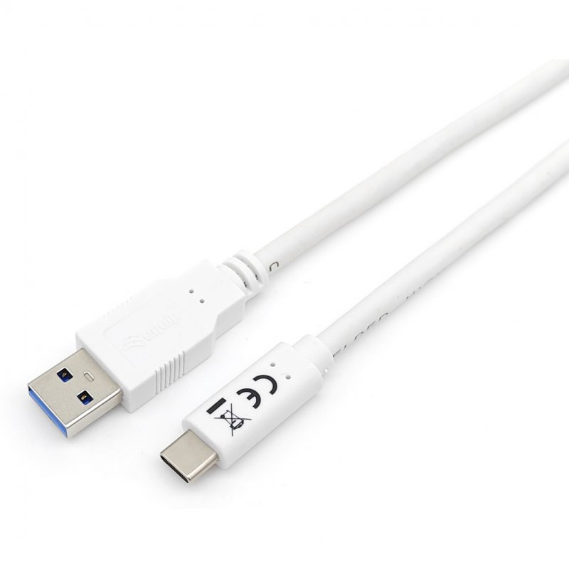 Equip usb 3.2 to usb-c cable 5g male/male 2m white