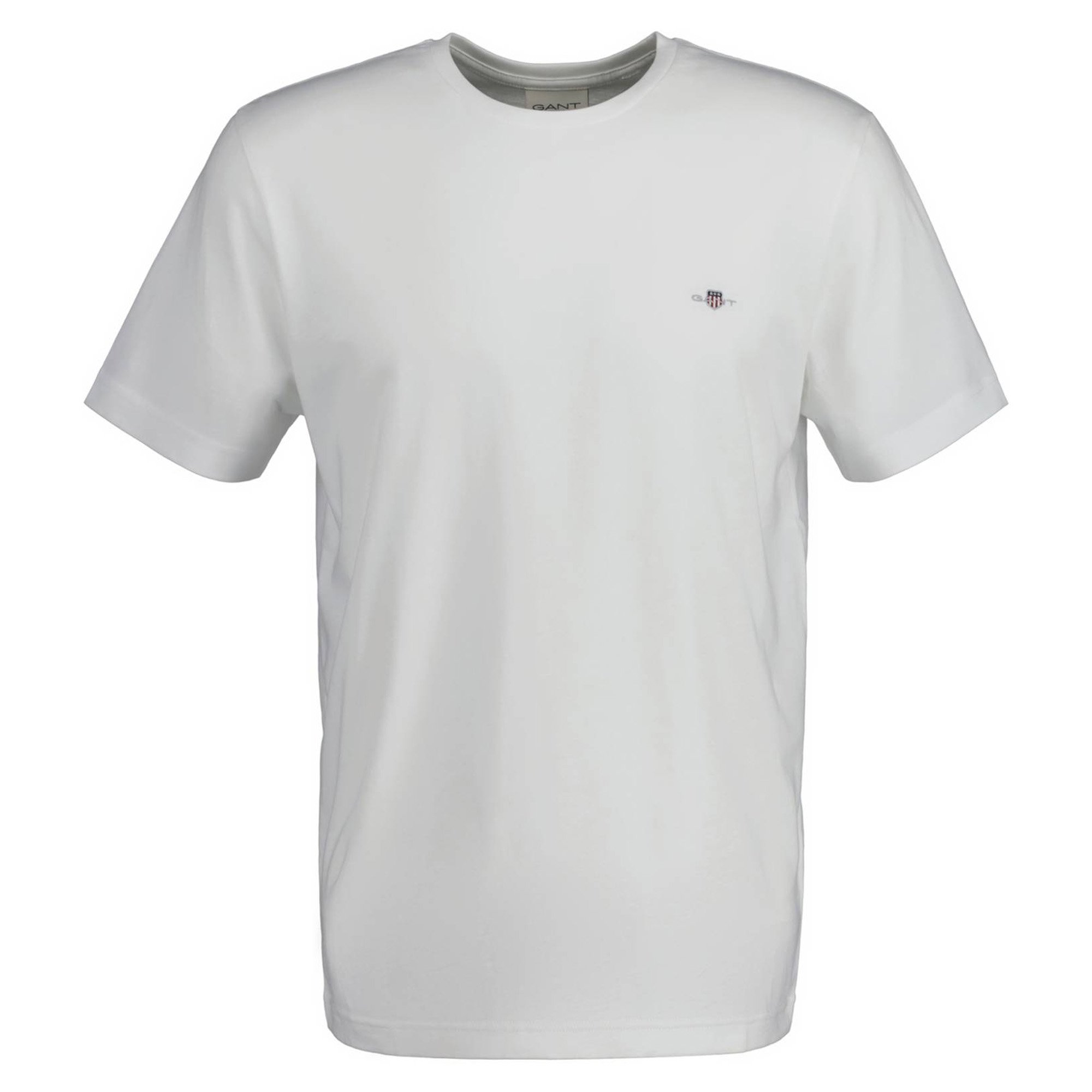 GANT Camiseta Hombre - REGULAR SHIELD, cuello redondo, manga corta, algodón, bordado Reg Shield