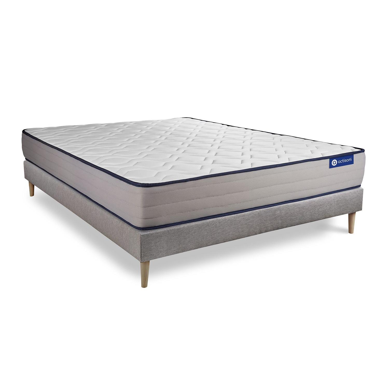 Pack colchón Actimemo form 140x200cm + Somier, espuma viscoelástica, 5 zonas de confort