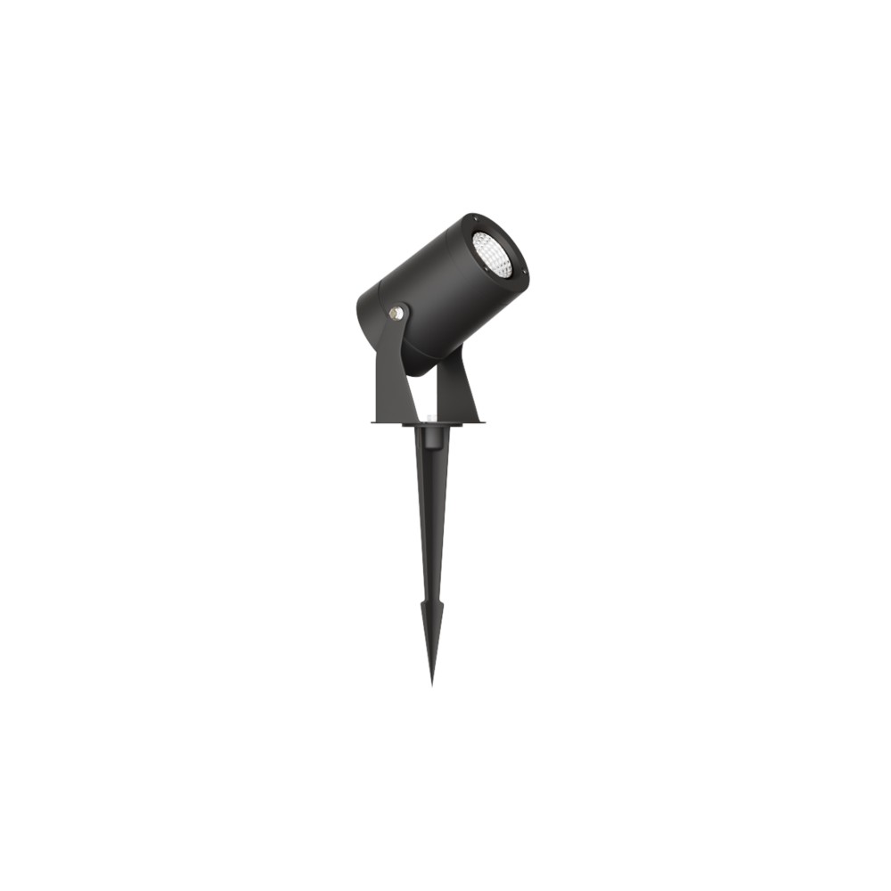 Sair XL - Foco LED redondo de 20 W IP65 negro 3000 K - Luz de jardín para plantas o setos h38cm - Beneito faure - Beneito & Faure