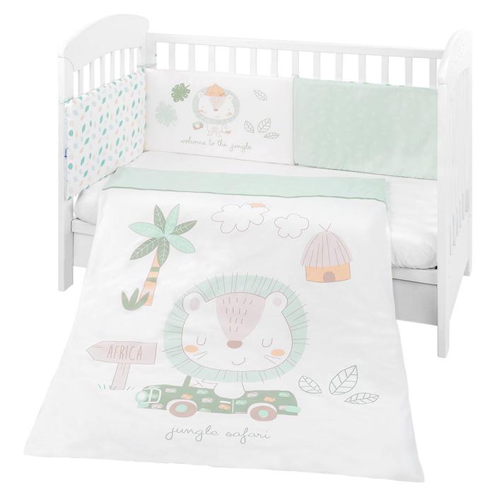 Conjunto jogo de cama 2pçs 70x140cm Kikka Boo Jungle King