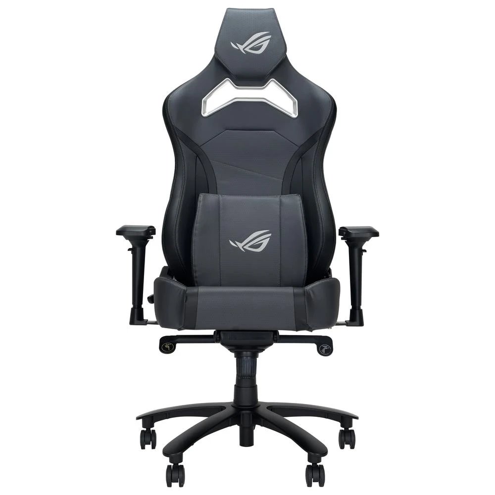 Asus - Silla gaming ROG Chariot X Core 90GC01N0-MSG050 con respaldo reclinable 90°–155°, soporte lumbar y reposacabezas ajustables, base de aluminio, para jugadores y profesionales