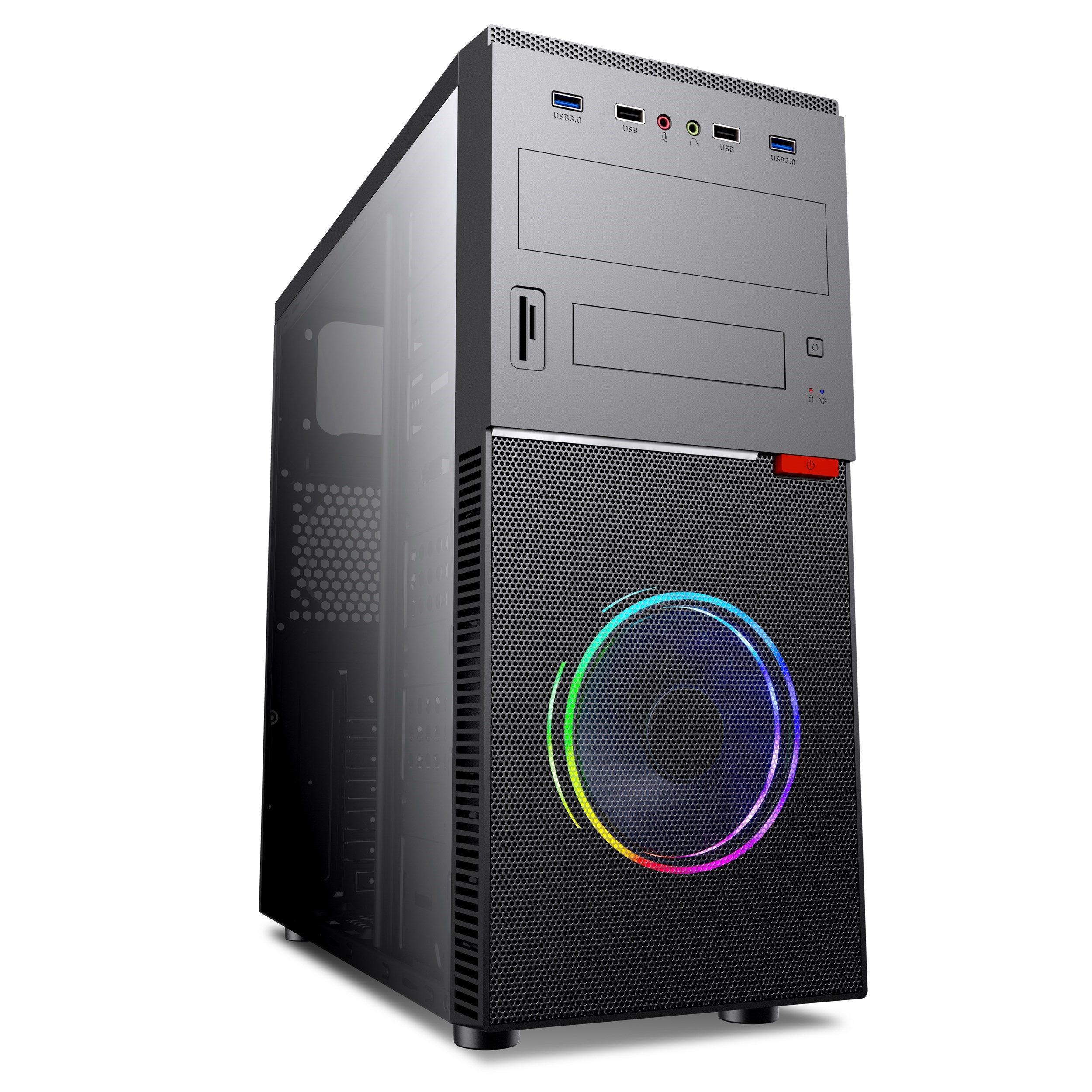 Caja atx droxio gaming irati lat.metacrilato
