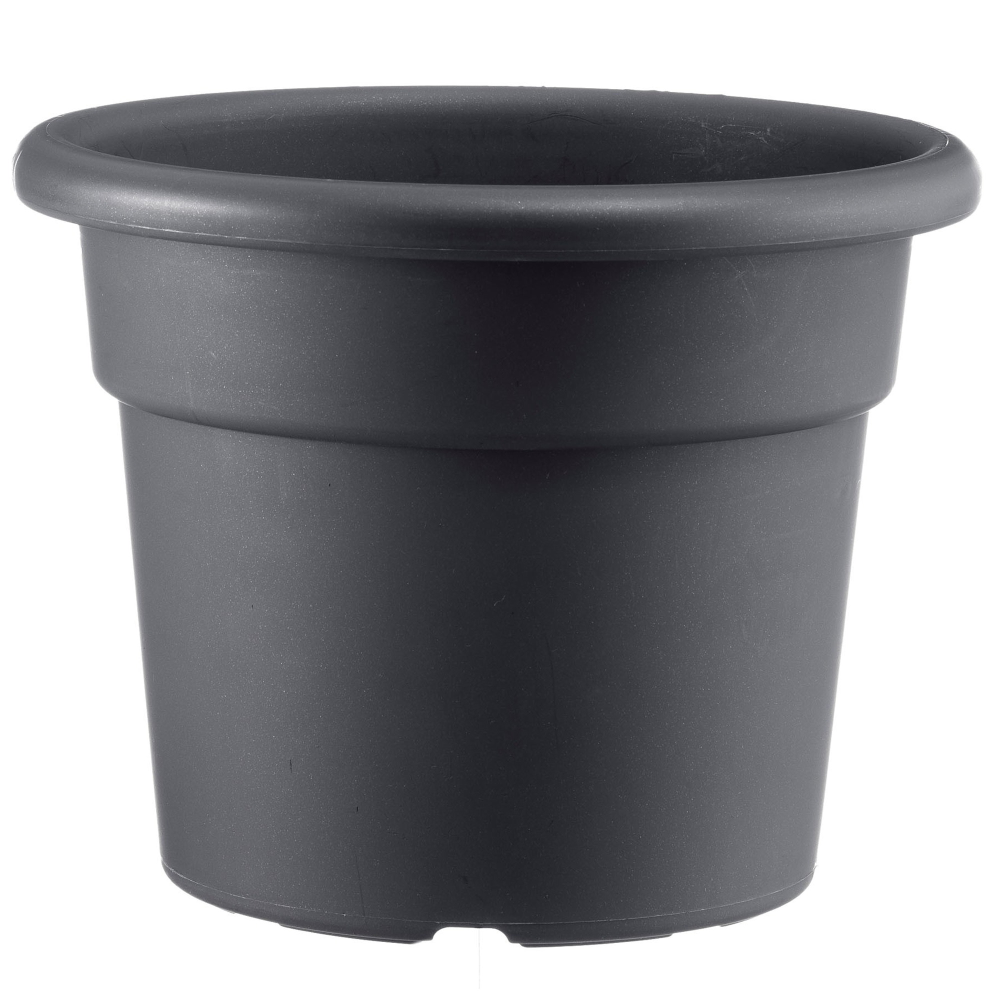 Maceta Cilíndrica Antracita 22 Cm - Polipropileno Resistente a la Intemperie