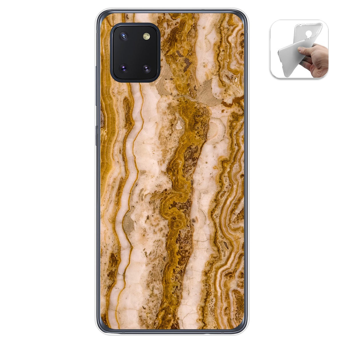 Tumundosmartphone Funda Gel Tpu para Samsung Galaxy Note 10 Lite diseño Mármol 10 Dibujos