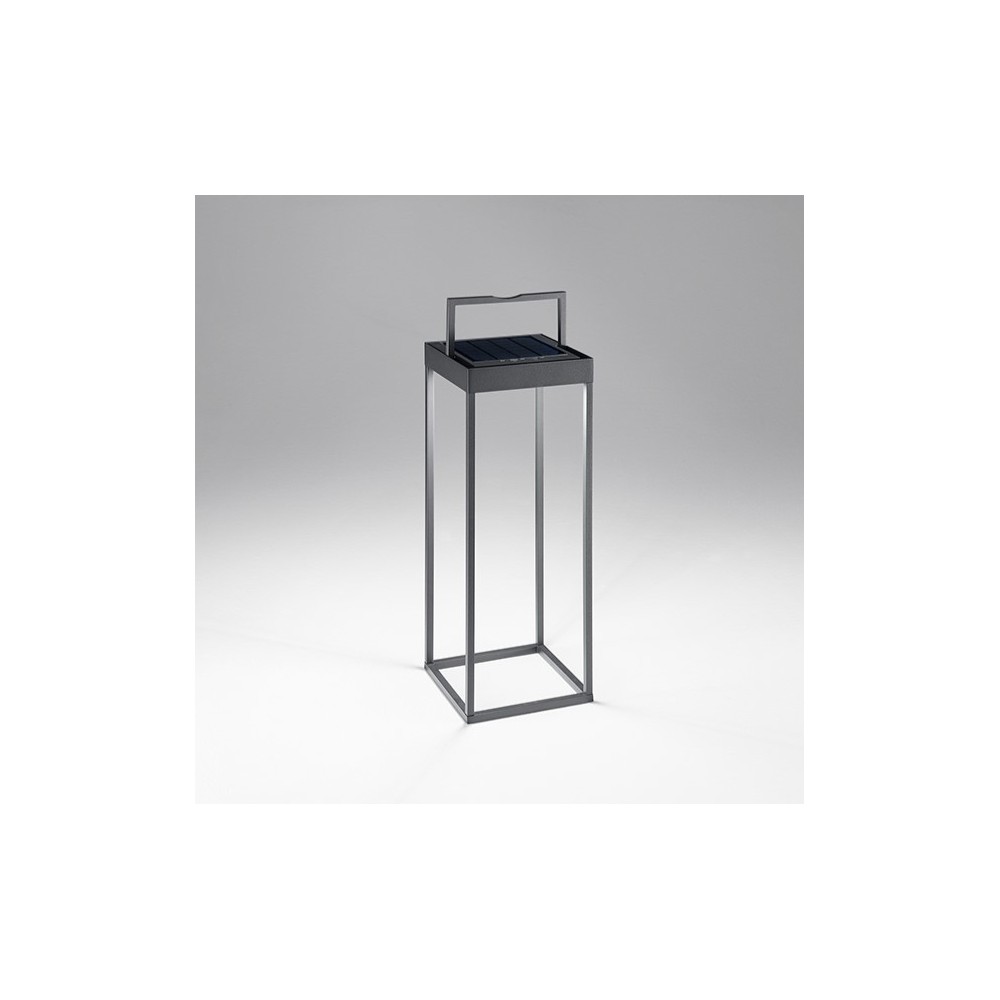 Lámpara de Mesa Solar y recargable CAGE de Perenz Gris Dark H50cm