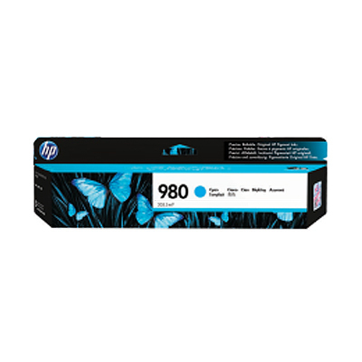 HP - Cartucho de tinta original D8J07A para impresoras HP Officejet Enterprise, cian, capacidad 6600 páginas, tinta pigmentada para impresión profesional y fotografías